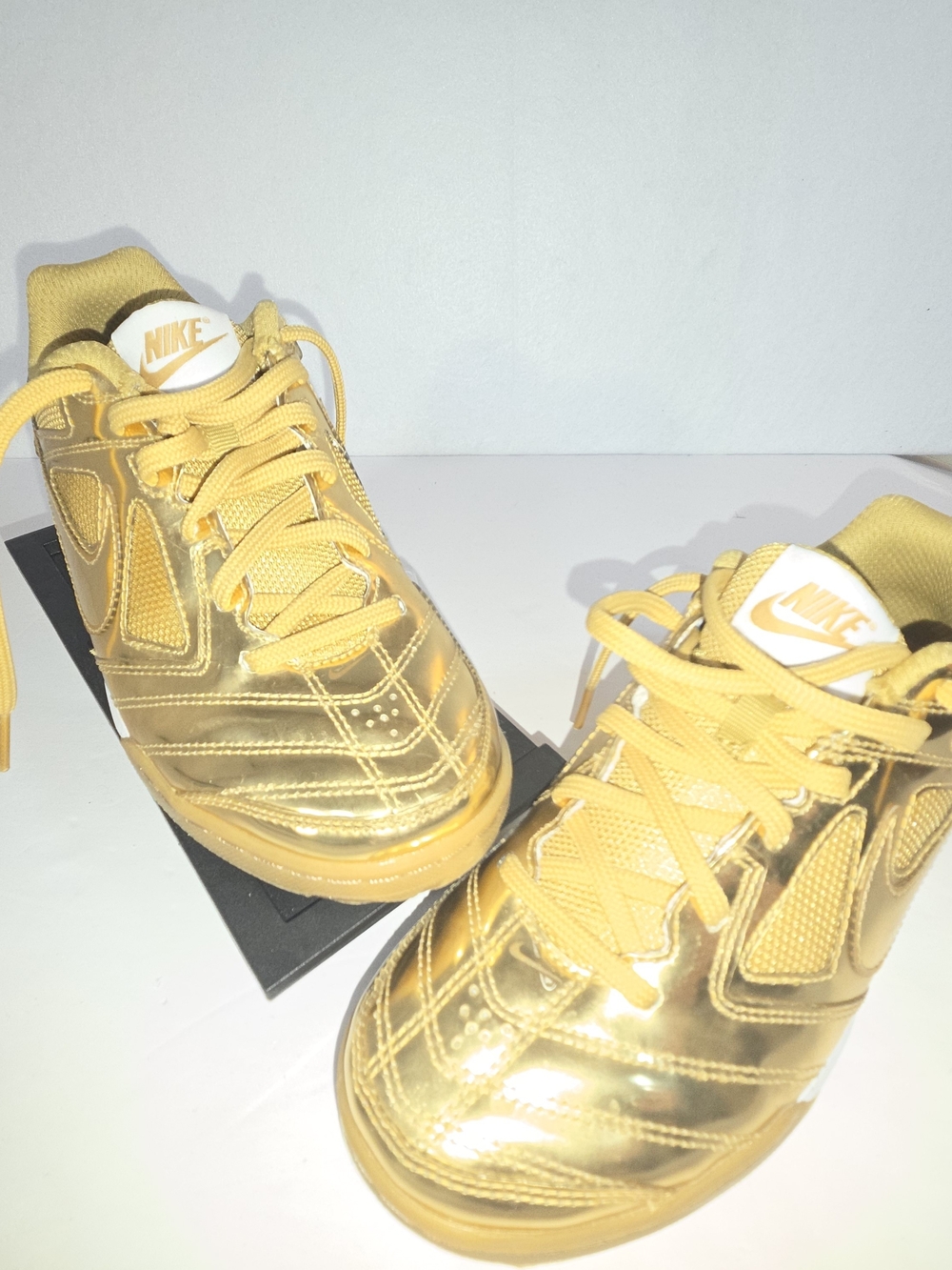 Nike Gato LV8 Metallic Gold Shoes Big Kids Youth Size 4.5Y Women's 6 IB3566-700